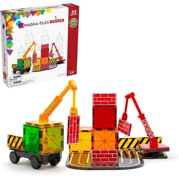 32-Piece Magnetic Construction Set The ORIGINAL Magnetic Building Brand